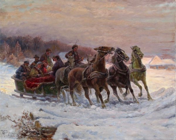 Gustav Prucha - Russian sleigh ride