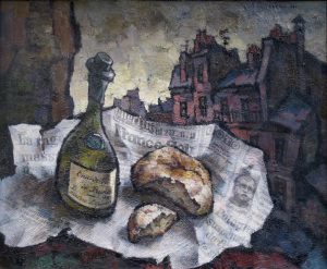 Oskar Yakovlevich Rabin (Moscow, 1928) Оскар Яковлевич Рабин "Stillife with bread an Eau de Vie" (1984) No.868 Born in 1928, Oskar Yakovlevich Rabin’s work, celebrated in the West as ‘Solzhenitsyn in painting’, honestly and eloquently reflected the mood in society during the 1960’s and 1970’s. An outstanding master with a deeply individual way of seeing the world, Oskar Rabin was one of the originators of non-conformism and one of the organisers of the ‘Lianozovo Group’ which grew up around Evgeny Kropivnitski. Over a period of seven years (1958-1965), the former camp barracks in Lianozovo, where Oskar Rabin lived with his wife, Valentina Kropivnitskaya, acted as the centre of the progressive intelligentsia. Surrounded by his family, life in a Moscow suburb with ‘ignoble’ objects from everyday Soviet material life and its dramatic absurdity was for many years the central theme of Rabin’s creativity. The artist’s favourite genres included landscape, still-life and interiors, continuing in the tradition of 1920’s European expressionism. Trying to imbue his painting with a social-critical tone and bring out the ‘anti-humanity’ of modern man’s environment, Rabin uses a distortion of perspective, the principals of deformation and the destruction of large-scale relationships. Through his emotionally saturated style, as well as his laconic manner, Rabin interweaves different genres and artistic devices, elements of collage and assemblage are introduced into the paintings. The drama of the works is highlighted by chronological ‘markers’, denoted by fragments of newspapers, stickers and labels. The uncorrupted truth of life, seen by the communist authorities as dissidence, released from the chains social-realism, was cause for Oskar Rabin to lose his Soviet citizenship. Moving to Paris in 1978, he gained there new inspiration and international recognition. The painting Stillife with bread an Eau de Vie (1984) No.868 was confirmed as original work by himself from 1984. For more detailed information please contact us. Material: Oil on canvas Dimension: 58 x 70 cm Frame: Yes Price on request