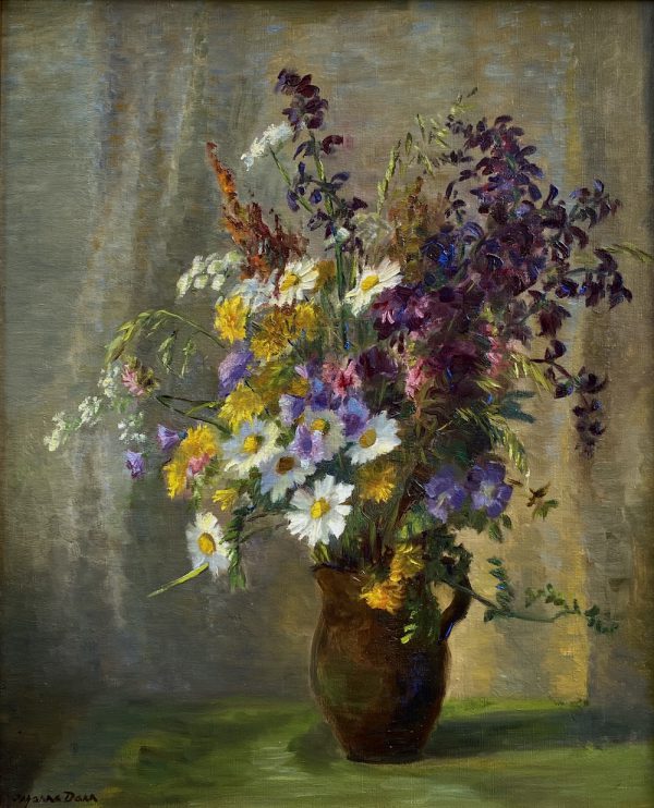 Johanna DANN (1878-1986) - Flower Still life painting 19th Century European German Interior Design Painting
