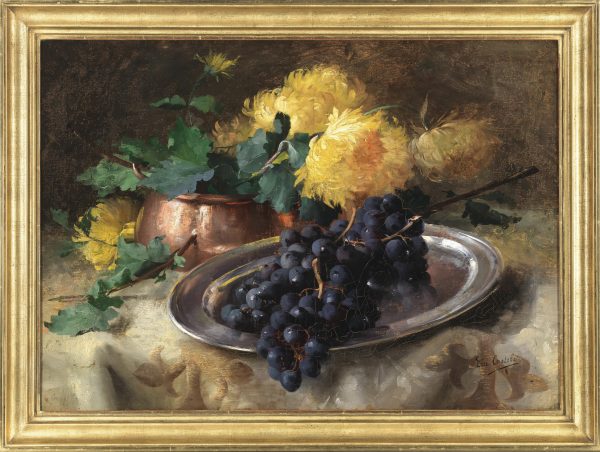 Ernest Castelein Flower Still life painting 19th Century
