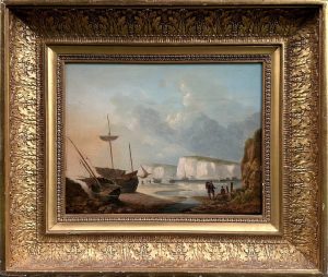 Dominique De Bast Ghent Belgium 1781-1842 English Coast Maritime Painting