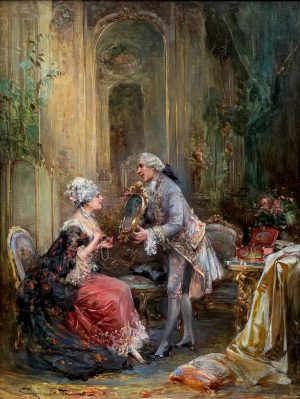 Cipriano Antonio Mannucci The Pearl Genre Painting Italian