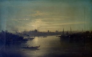 Mekertich Givanian Mıgırdiç Civanyan Istanbul View Painting Armenian Art