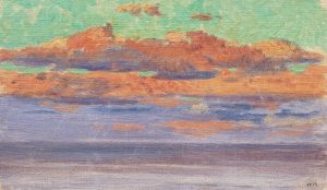 Wartan Mahokian Sunset View Study Armenian Painting