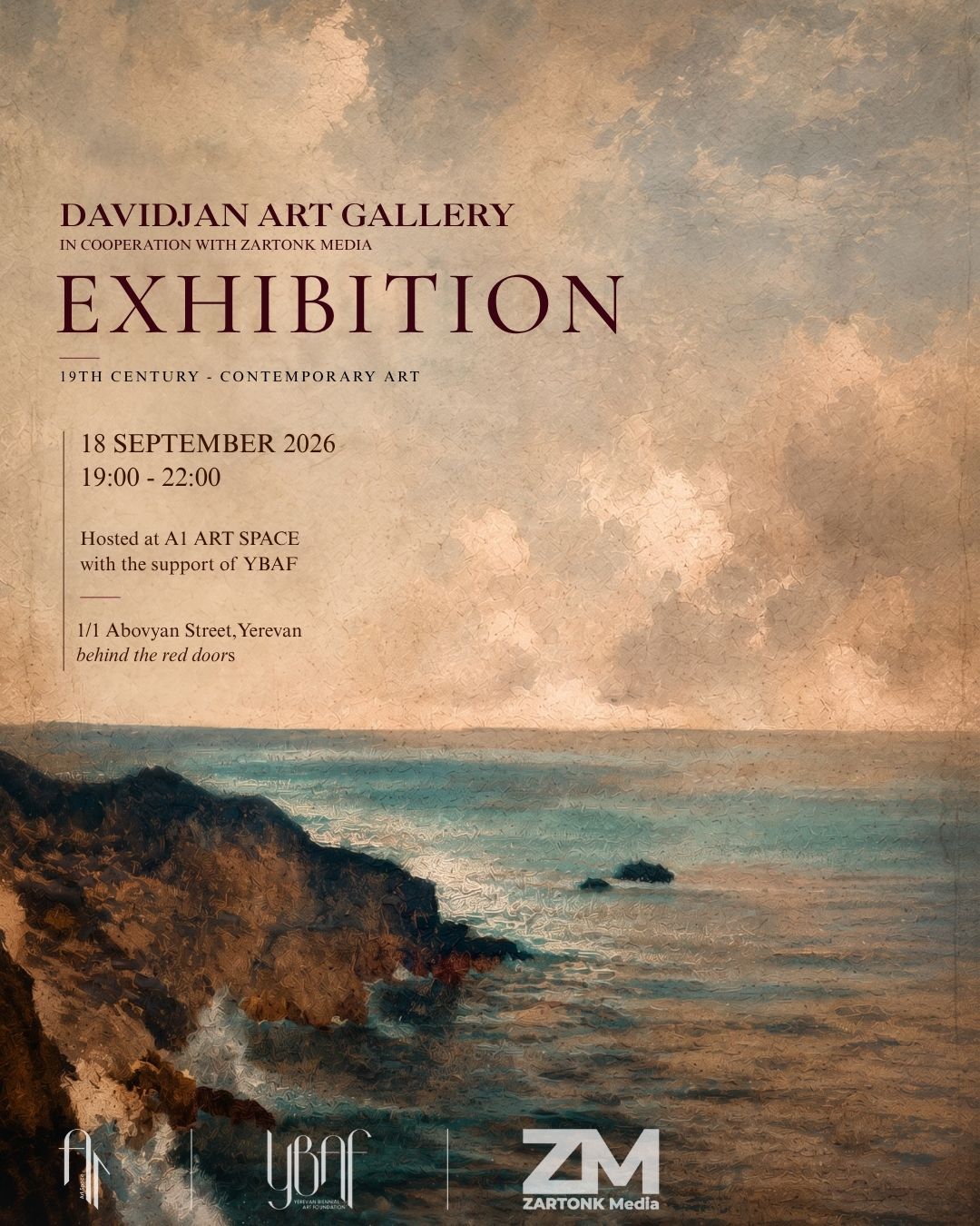 Davidjan Art Gallery Exhibition with Zartonk Media A1 Space Yerevan Armenia